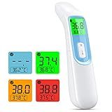 Fieberthermometer IDOIT Digitales Infrarot Thermometer 4 in 1 Multifunktion,Medizinisches...