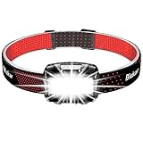 Blukar LED Stirnlampe Wiederaufladbar, Superhell 2000 Lumen Stufenlos Dimmbar Kopflampe...