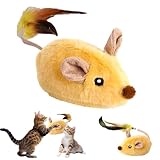 Ayizhiniu Magic Maus Katze, Katzenspielzeug Maus, Interaktives Spielzeug für Katzen,...