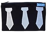 Krawattenetui Aufbewahrung Krawatten Krawattenhalter Herren Blau 27 x 17cm...