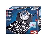 Noris 606150493 Bingotrommel inkl. Chips, 90 Kugeln und 12 Bingokarten, Aktionsspiel für...