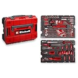 Original Einhell E-CASE 80-tlg. Werkzeugkoffer (Werkzeug-Set im robusten, stapelbaren...