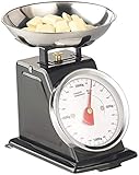 Rosenstein & Söhne Mechanische Küchenwaage: Analoge Retro-Küchenwaage bis 2 kg mit...