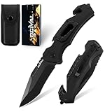 Ogival Klappmesser (Zweihandmesser),20CM Taschenmesser mit Aluminiumgriff und...