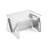 Outdoor Grill Grill Zusammenklappbarer Kartenherd Edelstahl Praktisch Zu Verwenden...