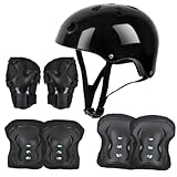 Knieschoner Kinder, Kinder Schoner Set Inliner Schützer 6 in 1 Schutzausrüstung für 3-8...
