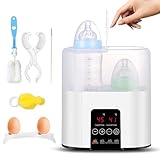 Bizcasa 4 in 1 Flaschenwärmer, Baby Fläschchenwärmer für babyflaschen, Baby...