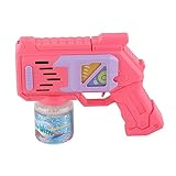 Pssopp Seifenblasenmacher, Seifenblasenmacher LED-Licht Automatisch 10 Löcher...
