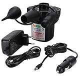 Cadrim 2 in 1 Elektrische Luftpumpe, Elektropumpe inkl 3 Aufsätze für...