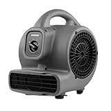 XPower P-80A Mini Mighty Air Mover Floor Fan Dryer Utility Blower Outdoor Lawn...