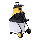 Elektrischer Holzhäcksler mit 2500 W, 1,7 Zoll Schnittdurchmesser, Elektrischer...