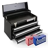 Arebos Werkzeugkoffer mit 3 Schubladen & 2 Ablagefächern 52 x 22 x 30,5 cm |...