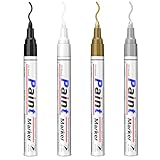 ANYUKE 4 Permanent Marker Wasserfest Stift: 2-3 mm Trocknen Schnell Lackstift...