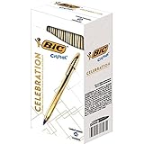 Kugelschreiber BIC Celebration Crystal Gold Body Blau Box 25 Stück