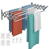 Wuciray Wäscheständer Wand Ausziehbar Klappbar Wandtrockner 80cm Edelstahl...