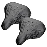 Fahrradsattel Regenschutz 2 StüCk Sattelschutz Wasserdicht Fahrrad PVC Fahrradsattel...