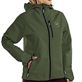 Wulibike Softshelljacke Damen Wasserdicht Fahrradjacke Fleece Laufjacke...