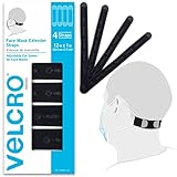 Velcro® Marke | Gesichtsmasken-Verlängerungsriemen | bequem und verstellbar | Schwarz |...