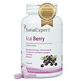 SanaExpert Acai Berry, Nahrungsergänzung mit reinem Açaí-Beeren-Extrakt und...