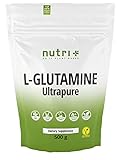 L-Glutamin Pulver 500g Vegan - Neutral & hochdosiert Ultrapure ohne Zusatzstoffe - 99,95%...