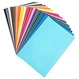 Moosgummi-Platten | bunt | selbstklebend | DIN A4 | 2mm | 20 Bogen | Bastelschaumstoff,...