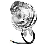 HUFACAI Motorrad Scheinwerfer Universal Motorrad Scheinwerfer DC 12V Retro...