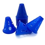 Sports Linque Linkin Sport Kunststoff-Rollkegel, Winddicht, 7,6 cm hoch, 20 Stück, Blue x...
