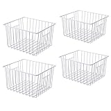 Tiefe Kühl-/Gefrierschrank-Organizerkörbe, Metalldrahtkörbe für aufrechten...