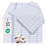 BARBONS Geschirrtücher 10er Set - Baumwolle 50x70 cm - Oeko-TEX Zertifiziert -...