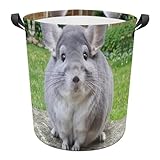 JZemdybill Wäschekorb Chinchilla Camerons Wäschekorb Wäschekorb mit Griff