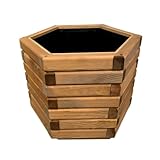HolzGarden Pflanzkübel Holz 50x40x43 cm Imprägniert Farbe Pinia Wetterfest...