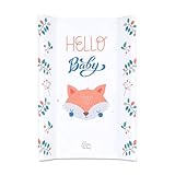 Wickelauflage 70 x 47 cm - feste Wickelunterlage keil Wickeltisch abwaschbar Wickelmulde...