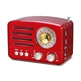 PRUNUS J-160 AM/FM/SW Retro Radio mit Bluetooth, Nostalgie Radio Klein mit...