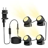 PChero Teichbeleuchtung LED Unterwasser, Unterwasserbeleuchtung Strahler Poolbeleuchtung...