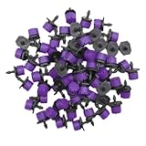 Verstellbare Bewässerungs-Tropf-Sprinkler, 100 Stück, 8 Löcher, 1/4 Zoll Strahler,...