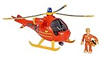 Simba 109251077 - Feuerwehrmann Sam Hubschrauber Wallaby mit Tom Figur, Originalsound,...
