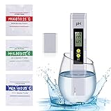 PH Messgerät, Pool ph Wert Messgerät Digitaler PH Tester Wasserqualität Tester mit LCD,...