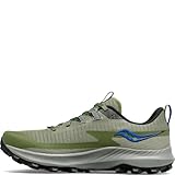 Saucony Herren Peregrine 13 Laufschuhe Trailschuh Oliv - Blau 42,5