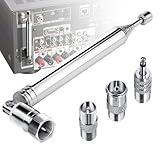 UKW Antenne FM Stabantenne Radioantenne, Ancable DAB Zimmerantenne FM Radioempfang 75 Ohm...