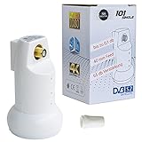 Verlässliches Digital Single LNB Full HD HDTV 3DTV 4K-UltraHD mit Regenschutz I DVB S2...