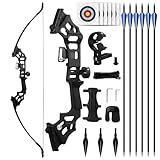 SERfawnCH Pfeil und Bogen Set Recurvebogen Set 30/40LBS 51' für Rechtshänder Erwachsene...