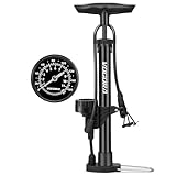 VOGORA Fahrradpumpe alle Ventile, Luftpumpe Fahrrad Französische Ventile mit 160PSI...
