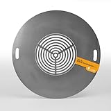 Czaja® Feuerplatte 85 cm mit Grillrost| Grillring | Grillplatte | Plancha - 5mm Stark -...