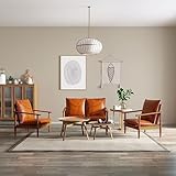Youuihom Bodensofa Gästesofa Wohnzimmersofa Loungesofa 3-TLG. Sofagarnitur Echtleder mit...