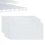 XINZI 14 Stück Polycarbonat Hohlkammerstegplatten ca. 10,25 m² Gewächshaus...