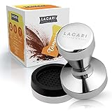 LACARI Kaffee Tamper | Espresso Tamper 51mm Silber | Edelstahl Coffee Tamper mit...