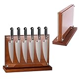 Messerhalter Magnetisch Messerbrett, Messerblock Holz Magnethalter Magnet-Messerhalter,...