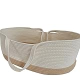 Felenny Babybett, tragbar, für Neugeborene, Babybett, Baumwollseil, Babybett, Babybett,...