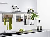 LINERO MosaiQ Starterset MAXI Küchen-Reling-Set Wand-Montage | Relingsystem titan-grau |...