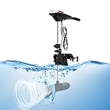 Konfiur 660W Schlauchboot, 12V 15PS Elektromotor Boot Außenborder Elektromotor...
